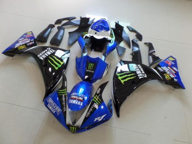 Purchase 2012-2014 Blue Black Monster Yamaha YZF R1 Motorbike Fairing UK
