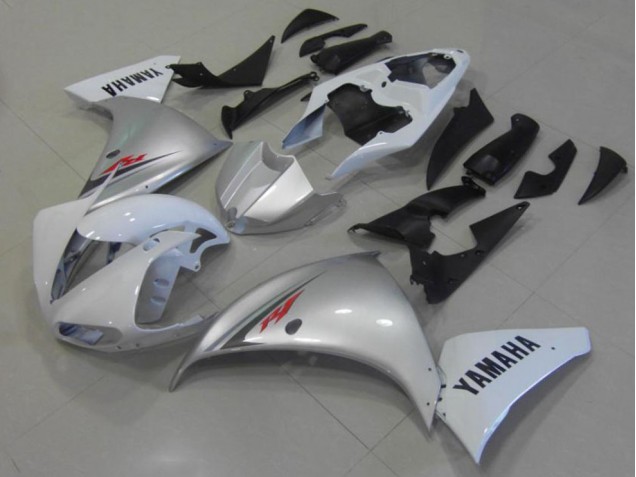 Purchase 2012-2014 White Silver Yamaha YZF R1 Motorcycle Fairings UK Purchase 2012-2014 White Silver Yamaha YZF R1 Motorcycle Fairings UK