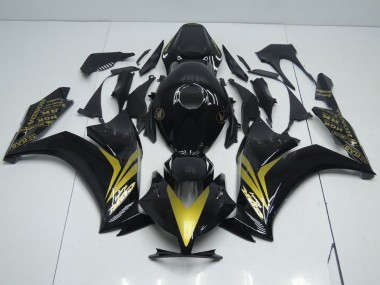 Purchase 2012-2016 Glossy Black and Gold Honda CBR1000RR Replacement Fairings UK
