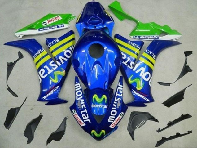 Purchase 2012-2016 Blue Yellow Green MoviStar Castrol Honda CBR1000RR Motorcycle Fairings UK