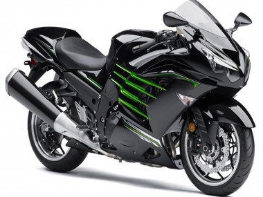 Purchase 2012-2024 Glossy Black Matte Black Green Kawasaki ZX14R ZZR1400 Motorcycle Fairings UK