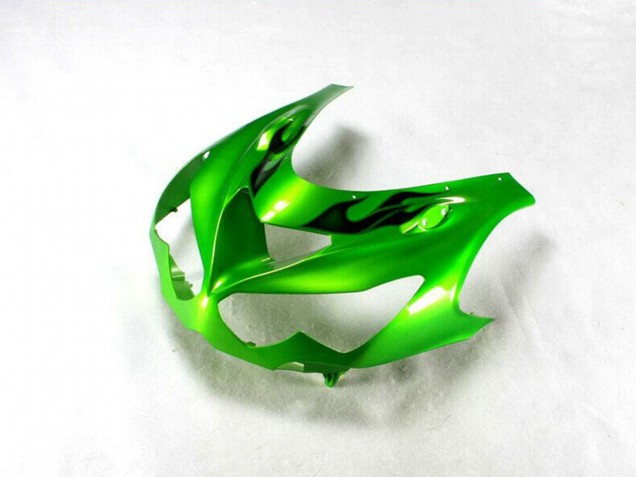 Purchase 2012-2024 Green Glossy Black Kawasaki ZX14R ZZR1400 Motorcycle Fairing UK