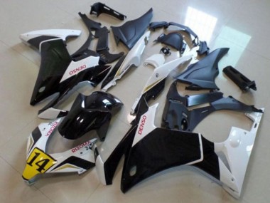 Purchase 2013-2015 White Yellow Glossy Black DENSO Honda CBR500R Motorcycle Fairings UK