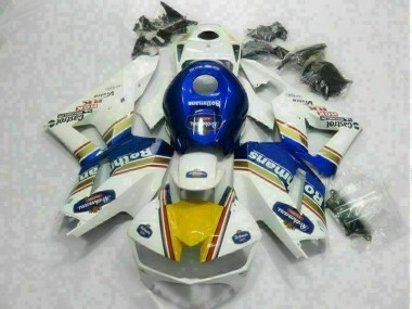 Purchase 2013-2023 White Blue Honda CBR600RR Motorbike Fairings UK