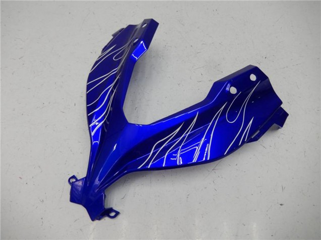 Purchase 2013-2024 Blue Black White Flame Kawasaki Ninja 300 EX300R Motorcycle Fairings UK