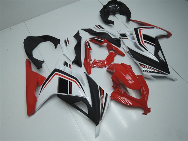 Purchase 2013-2024 White Red Black Kawasaki Ninja 300 EX300R Motorcycle Fairings UK