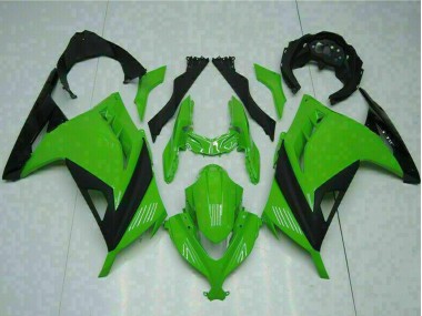 Purchase 2013-2024 Green Black Kawasaki Ninja 300 EX300R Motorcycle Fairings UK