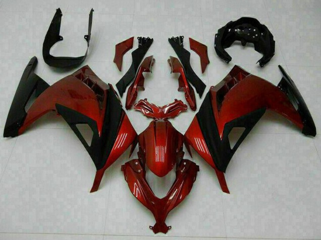 Purchase 2013-2024 Red Black Kawasaki Ninja 300 EX300R Motorcycle Fairings UK