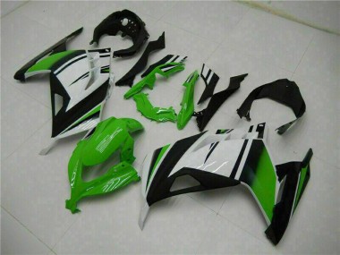 Purchase 2013-2024 White Green Black Kawasaki Ninja 300 EX300R Motorcycle Fairings UK