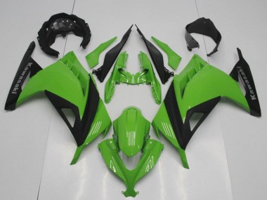 Purchase 2013-2018 Green Matte Black OEM Style Kawasaki ZX300R Motorcycle Fairings UK