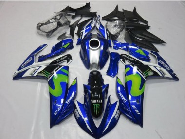 Purchase 2015-2022 Movistar Yamaha YZF R3 Motorcycle Replacement Fairings UK