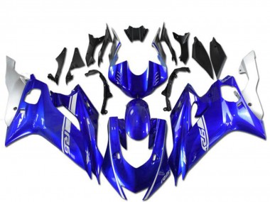 Purchase 2017-2023 Blue Silver Yamaha YZF R6 Motorcycle Fairings UK