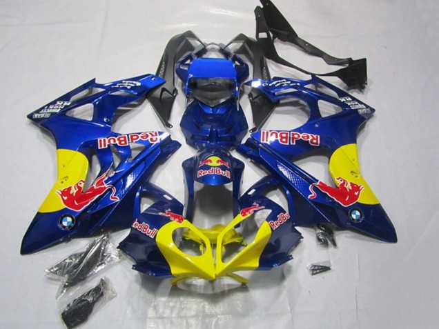 Purchase 2009-2014 Blue Yellow Red Bull BMW S1000RR Motorcycle Fairings UK