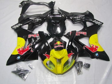 Purchase 2009-2014 Yellow Black RedBull BMW S1000RR Motorbike Fairing Kits UK