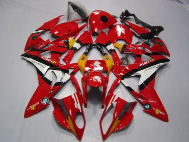 Purchase 2009-2014 Red White BMW S1000RR Motorcycle Fairings UK