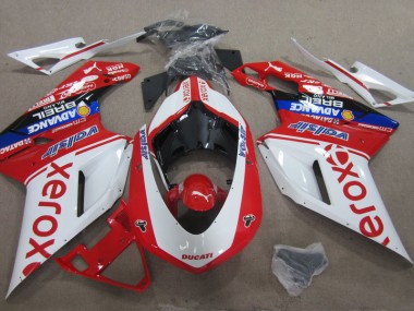 Purchase 2007-2014 White Red Xerox Ducati 1098 Motorcycle Replacement Fairings UK