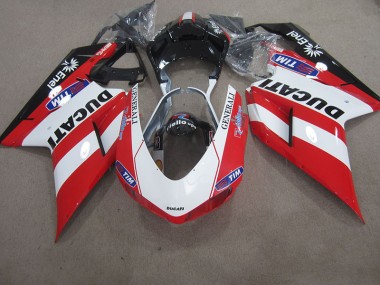 Purchase 2007-2014 Red White Generali Tim Ducati 1098 Motorcycle Fairings Kit UK