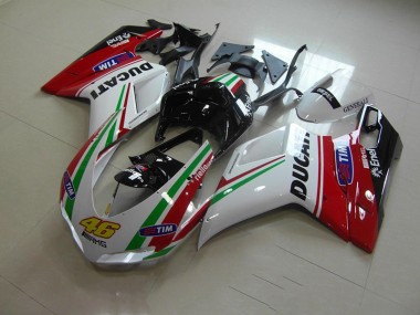 Purchase 2007-2014 White Red 46 Ducati 1098 Motorbike Fairing UK