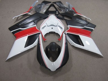 Purchase 2007-2014 White Red Black Marvic Ducati 848 Motorcycle Fairings Kit UK