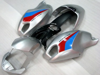 Purchase 2008-2012 Silver Blue Red Ducati Monster 696 Motorcycle Fairings UK