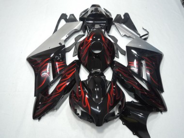 Purchase 2004-2005 Black Red Flame Honda CBR1000RR Motorbike Fairing UK
