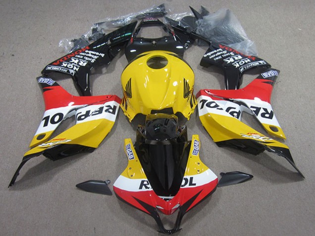 Purchase 2004-2005 Yellow White Red Glossy Black Repsol Honda CBR1000RR Motorcycle Fairings UK