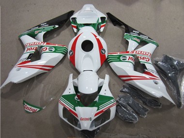 Purchase 2006-2007 White Green Red Castrol Honda CBR1000RR Motorcycle Fairings Kit UK