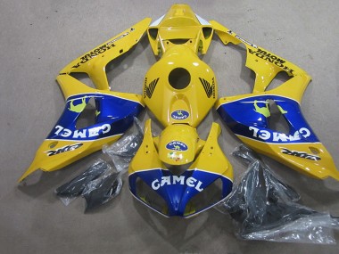 Purchase 2006-2007 Yellow Blue Camel Honda CBR1000RR Motorcycle Fairings UK