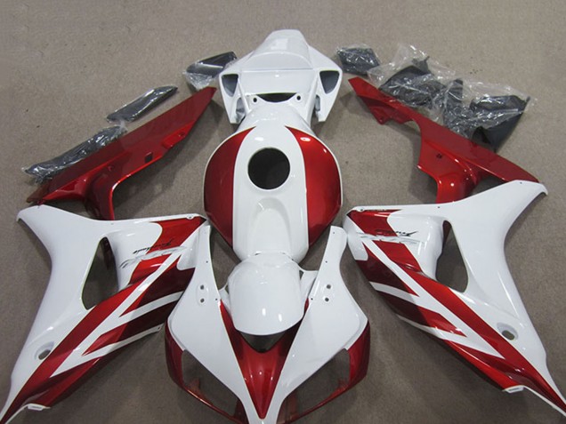 Purchase 2006-2007 White Red Honda CBR1000RR Motorcycle Fairing Kits UK