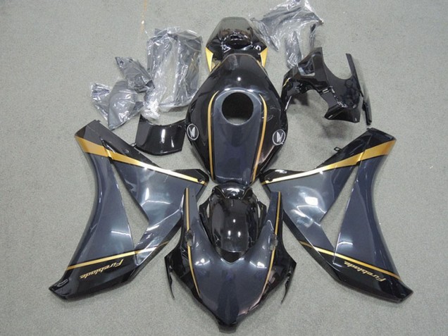 Purchase 2008-2011 Dark Blue Gold Glossy Black Fireblade Honda CBR1000RR Motorcycle Fairings UK