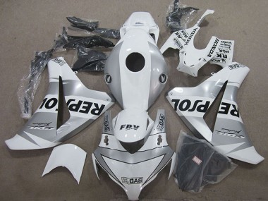 Purchase 2008-2011 White Silver Black Repsol Honda CBR1000RR Motorcycle Fairing UK