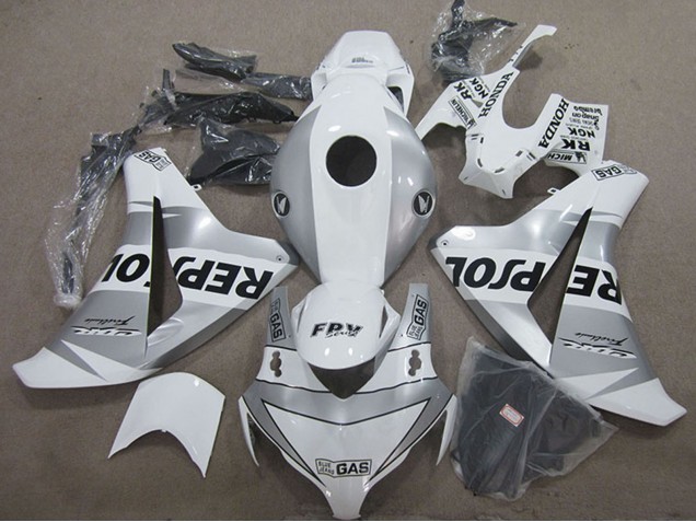Purchase 2008-2011 White Silver Black Repsol Honda CBR1000RR Motorcycle Fairing UK