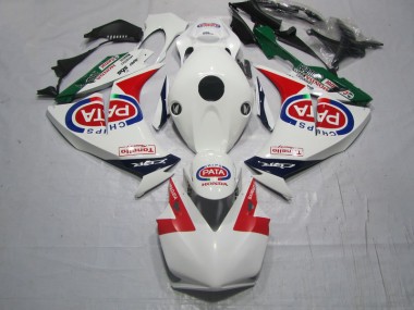 Purchase 2012-2016 Red White PATA Honda CBR1000RR Motorcycle Fairings Kit UK