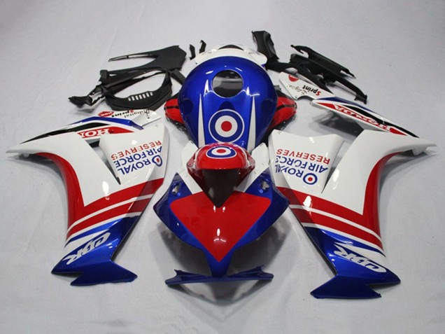 Purchase 2012-2016 White Red Blue Royal Air Force Reserves Honda CBR1000RR Motorcycle Fairings UK