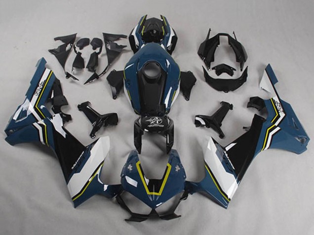Purchase 2017-2023 Blue White Yellow Glossy Black Shocker Honda CBR1000RR Motorcycle Fairings UK