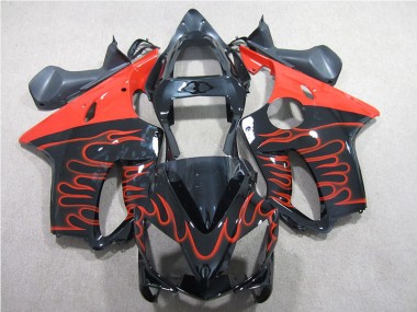Purchase 2001-2003 Black Red Flame Honda CBR600 F4i Motorcycle Fairings UK