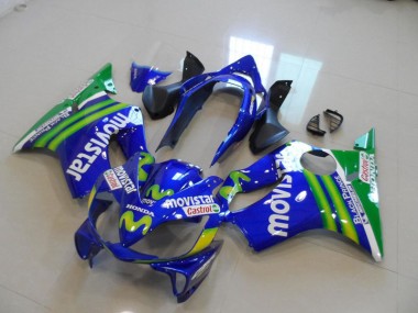 Purchase 2004-2007 Blue Movistar Castrol Honda CBR600 F4i Bike Fairings UK