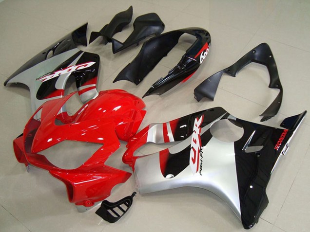 Purchase 2004-2007 Silver Red Glossy Black Honda CBR600 F4i Abs Motorcycle Fairings UK