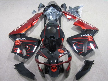 Purchase 2005-2006 Glossy Black Red BACARDI Honda CBR600RR Motorcycle Fairings UK