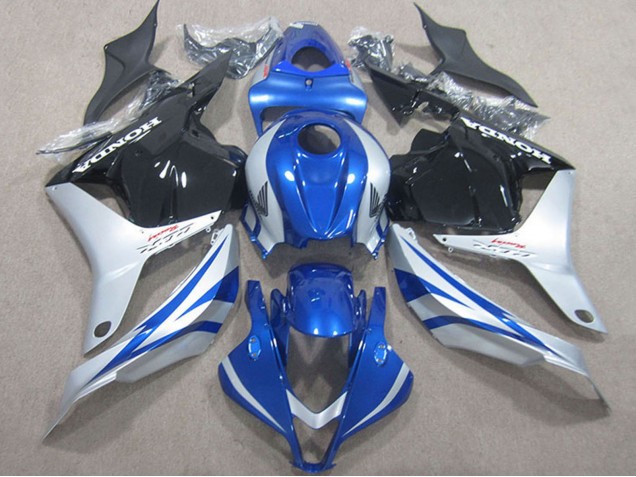 Purchase 2009-2012 Silver Blue Glossy Black Honda CBR600RR Motorcycle Fairings UK