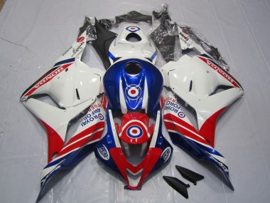 Purchase 2009-2012 White Blue Red Honda CBR600RR Bike Fairings UK