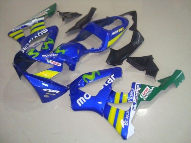 Purchase 2000-2001 Blue Movistar Castrol Honda CBR900RR 929 Motorcycle Fairings Kit UK
