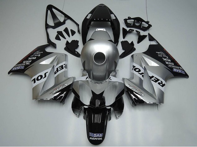 Purchase 2002-2013 Silver White Glossy Black Repsol Honda VFR 800 Motorcycle Fairings UK