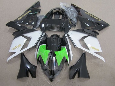 Purchase 2004-2005 Black White Gold Ninja Kawasaki ZX10R Motorcycle Fairings UK
