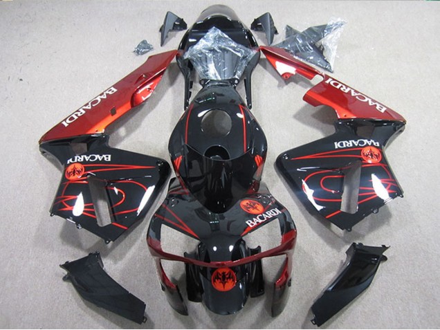 Purchase 2004-2005 Black Red Racardi Kawasaki ZX10R Motorcycle Fairings UK