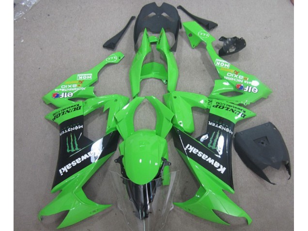 Purchase 2008-2010 Green Black Monster Kawasaki ZX10R Motor Bike Fairings UK Purchase 2008-2010 Green Black Monster Kawasaki ZX10R Motor Bike Fairings UK