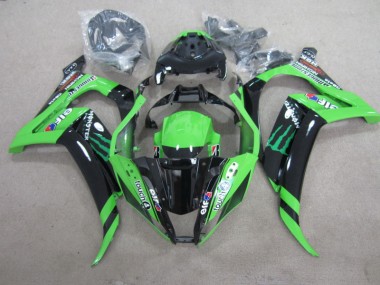 Purchase 2011-2015 Black Green Touch4 Monster Kawasaki ZX10R Motorbike Fairing Kits UK