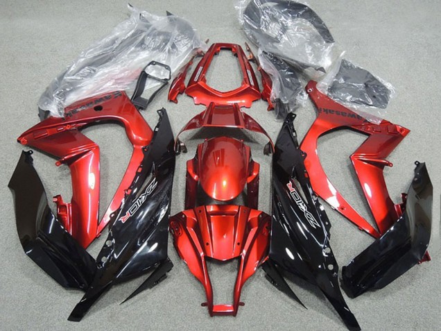 Purchase 2011-2015 Red Glossy Black Kawasaki ZX10R Motorcycle Fairing UK