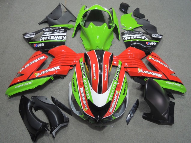 Purchase 2006-2011 Red Green Motocard Kawasaki ZX14R ZZR1400 Bike Fairing UK Purchase 2006-2011 Red Green Motocard Kawasaki ZX14R ZZR1400 Bike Fairing UK