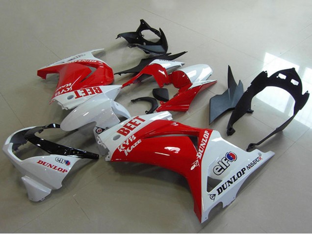 Purchase 2008-2012 White Red BEET Kawasaki ZX250R Motorcycle Fairings UK